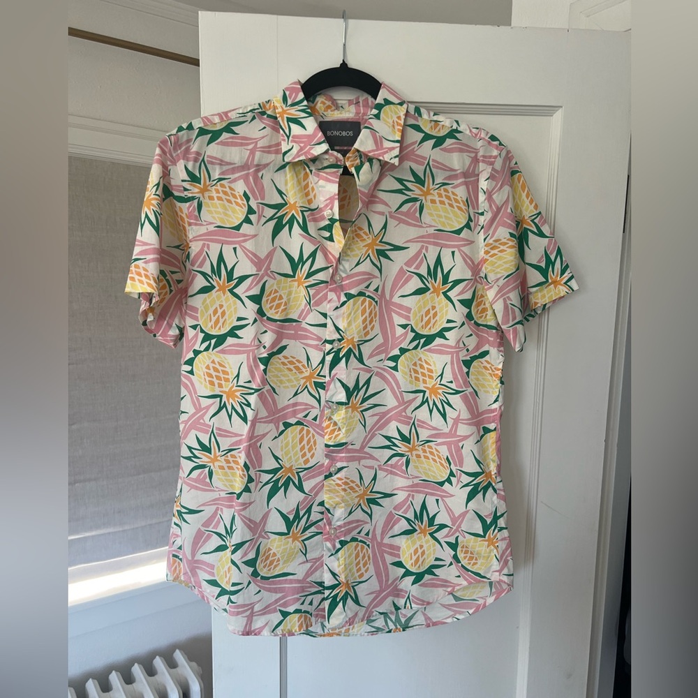 Bonobos slim fit light weight button down fun print